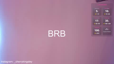 Snapshot of _cherrykingsley1 chatting on 02.19.25 Cherrykingsley online show from 02.19.25