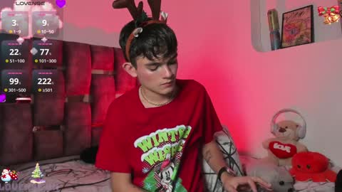 Snapshot of angelocute_ chatting on 12.15.24 Angelo I work from home this is my room online show from 12.15.24