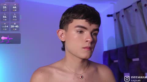 Snapshot of angelocute_ chatting on 10.07.25 Angelo I work from home this is my room online show from 10.07.25