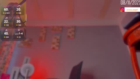 Snapshot of arcana_angel chatting on 11.08.25 Angel online show from 11.08.25