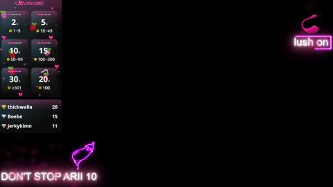 Snapshot of arii_vega chatting on 02.07.25 ARII VEGA online show from 02.07.25