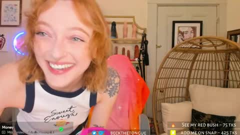 Snapshot of beckthetongue chatting on 05.21.26 Beck the tongue online show from 05.21.26