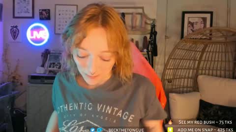 Snapshot of beckthetongue chatting on 05.23.26 Beck the tongue online show from 05.23.26