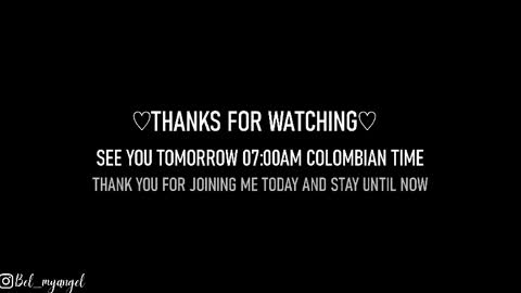 In instagran bel myangel online show from 04.18.26