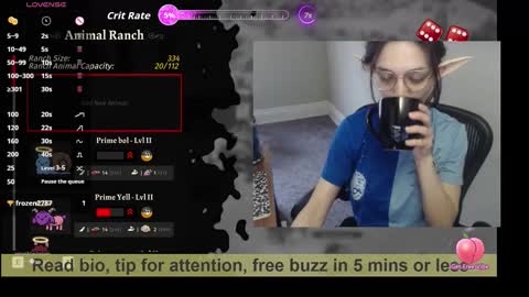 Snapshot of bex_black chatting on 02.22.26 Bex Black online show from 02.22.26