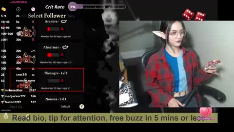 Snapshot of bex_black chatting on 02.26.26 Bex Black online show from 02.26.26