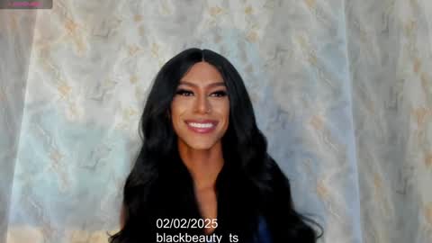 Snapshot of blackbeauty_ts chatting on 02.02.25 Nina online show from 02.02.25