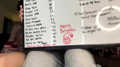 Snapshot of calicreamdaddy chatting on 12.17.24 CaliCreamDaddy online show from 12.17.24