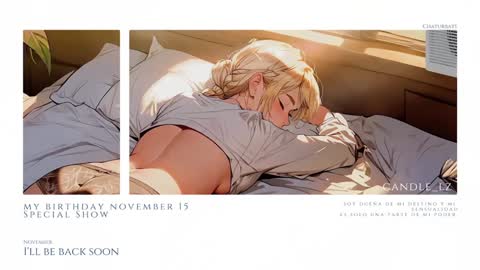 Snapshot of candle_lz chatting on 12.20.24 candle_lz online show from 12.20.24