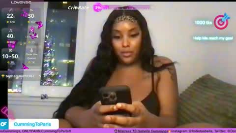Cumming To Mistress Isabella Cummings online show from 12.03.25