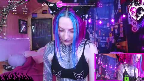 Snapshot of cybernekko chatting on 02.20.25 Neko online show from 02.20.25