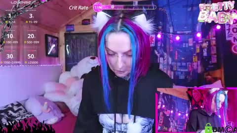 Snapshot of cybernekko chatting on 03.07.25 Neko online show from 03.07.25