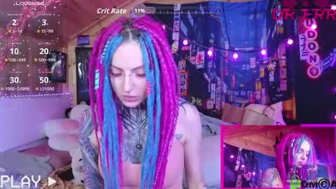 Snapshot of cybernekko chatting on 09.24.25 Neko online show from 09.24.25