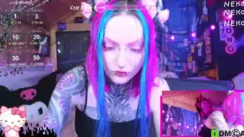 Snapshot of cybernekko chatting on 06.14.26 Neko online show from 06.14.26