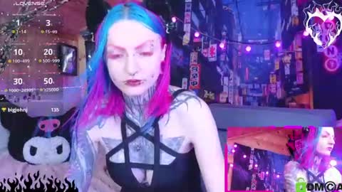 Snapshot of cybernekko chatting on 07.25.26 Neko online show from 07.25.26