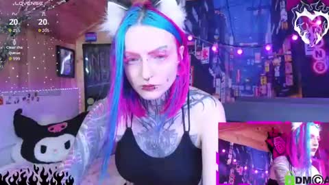 Snapshot of cybernekko chatting on 07.29.26 Neko online show from 07.29.26