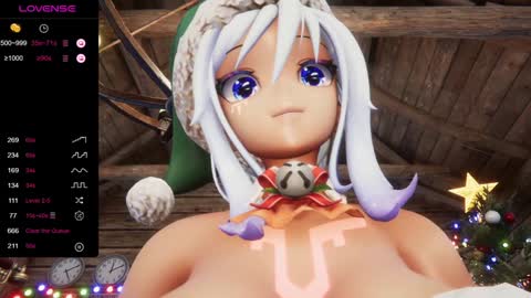 Snapshot of elfielovevt chatting on 12.26.24 Elfie Love online show from 12.26.24