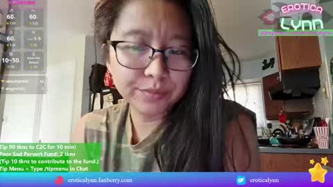 Snapshot of eroticalynn chatting on 10.15.25 Lynn online show from 10.15.25