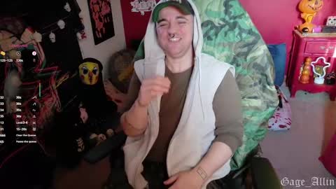 Snapshot of gage_allin chatting on 10.28.25 Gage Allin AKA Alpha Pussy online show from 10.28.25