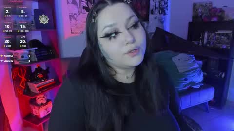 Snapshot of goth_stein chatting on 11.21.25 Engel Please help me to reach 50 thumbs up online show from 11.21.25