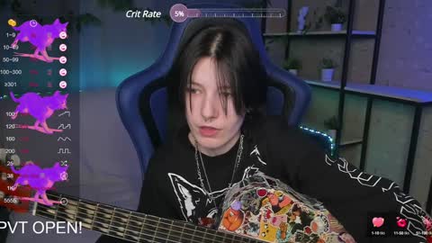 Snapshot of guitarandangel chatting on 01.19.25 Angel online show from 01.19.25