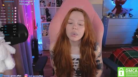 Snapshot of gwen_allen chatting on 02.01.26 I am Gwen online show from 02.01.26