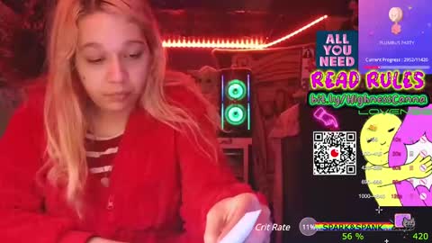 Snapshot of highnesscanna chatting on 01.04.25 HiGHNESS CANNA online show from 01.04.25