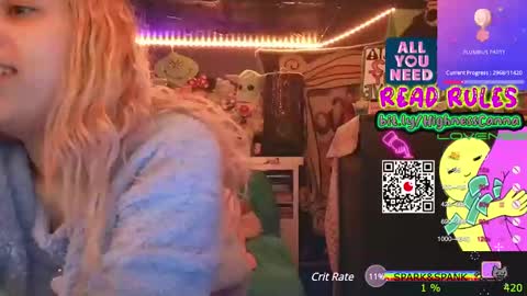 Snapshot of highnesscanna chatting on 01.05.25 HiGHNESS CANNA online show from 01.05.25