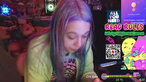 Snapshot of highnesscanna chatting on 01.19.25 HiGHNESS CANNA online show from 01.19.25