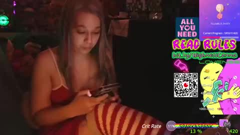 Snapshot of highnesscanna chatting on 01.28.25 HiGHNESS CANNA online show from 01.28.25