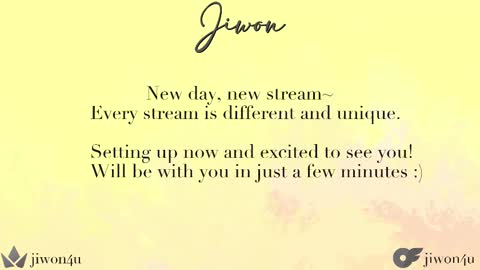 Jiwon online show from 02.24.25