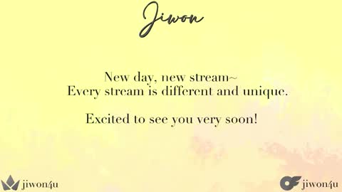 Jiwon online show from 10.11.25