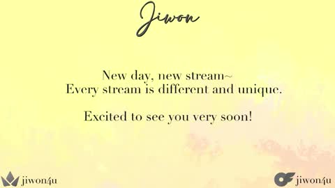 Jiwon online show from 10.31.25