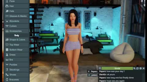 Snapshot of jstel chatting on 10.22.25 EleniGr online show from 10.22.25