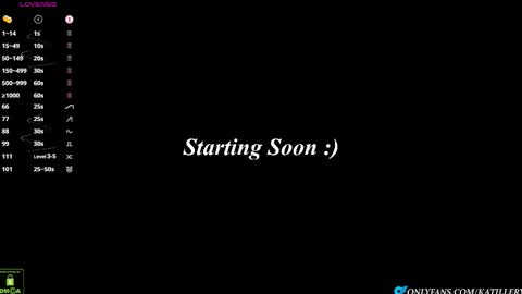 Snapshot of katillery chatting on 03.19.26 Katie online show from 03.19.26