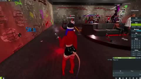 Snapshot of little_doll25 chatting on 12.18.24 Succubus Blue online show from 12.18.24