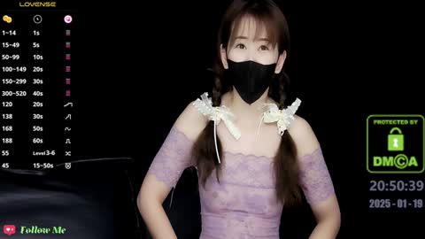 Snapshot of lovely_asahi chatting on 01.19.25 lovely asahi online show from 01.19.25