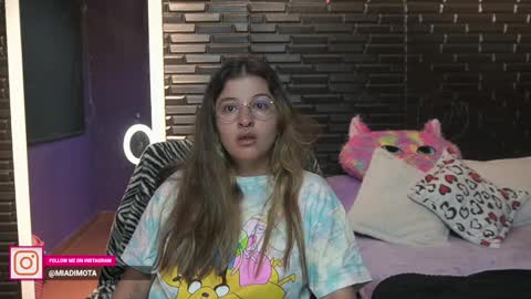 Snapshot of miadimota chatting on 02.23.25 Mia online show from 02.23.25