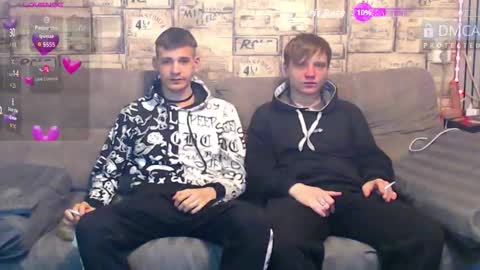 Max tall dark-haired guy with tattoos and Phil blond-haired online show from 03.16.26