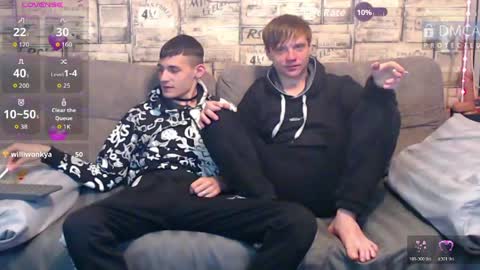Max tall dark-haired guy with tattoos and Phil blond-haired online show from 03.21.26