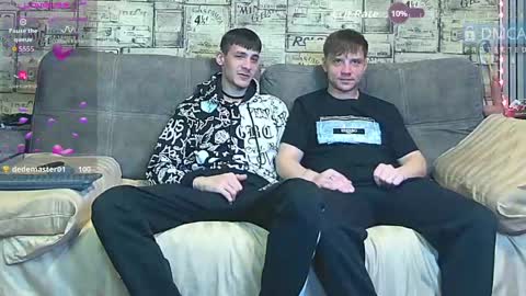 Max tall dark-haired guy with tattoos and Phil blond-haired online show from 05.22.26