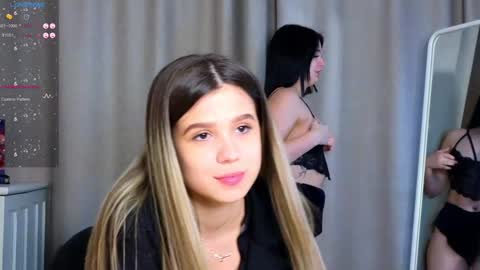 Snapshot of phyllisheart chatting on 01.31.25 Lora black and Lili blonde welcome you here online show from 01.31.25