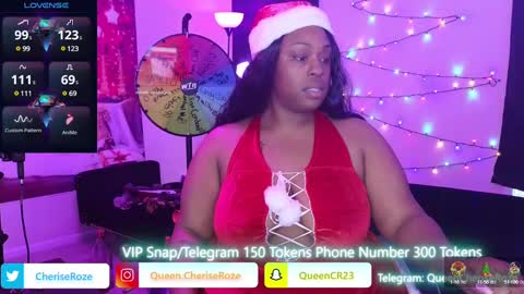 Queen Cherise Roze online show from 12.25.24