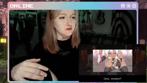 Snapshot of raiingurl chatting on 10.31.25 Kate online show from 10.31.25