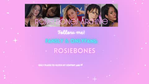 Rosie Bones online show from 01.04.25