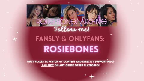 Rosie Bones online show from 10.07.25
