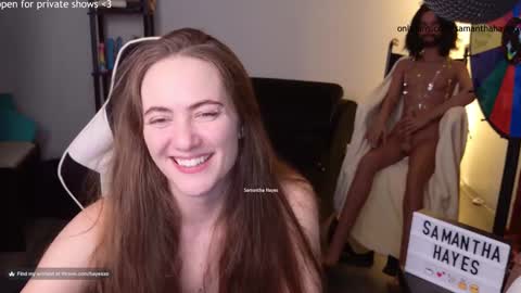 Snapshot of samanthahayesxoxo chatting on 01.15.25 The Real Samantha Hayes haha online show from 01.15.25