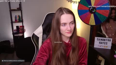 Snapshot of samanthahayesxoxo chatting on 01.16.25 The Real Samantha Hayes haha online show from 01.16.25