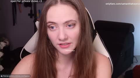 Snapshot of samanthahayesxoxo chatting on 02.04.25 The Real Samantha Hayes haha online show from 02.04.25
