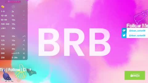 Dean Carter online show from 09.10.25